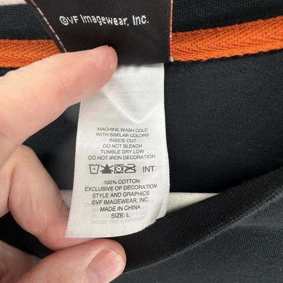 Harley Davidson Men's Large Black Long Sleeve Shirt Crew Neck Newnan, Georgia - Picture 6 of 12